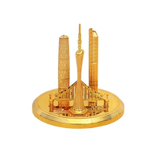 for Guangzhou Architectural Assemblage Modell Wahrzeichen Ornamente Kleine Barbaren Taille Handwerk Reise Souvenirs Kreative Studie Dekorationen(Gold) von RYUEXING