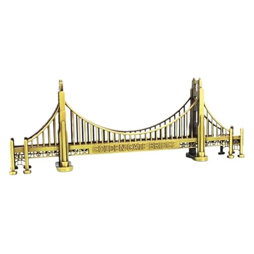 for San Francisco Golden Gate Bridge Architekturmodell Metallhandwerk Dekoration US-Reisesouvenirs(Bronze) von RYUEXING