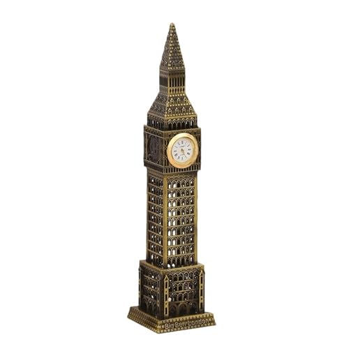 for Weltberühmte Sehenswürdigkeiten Britisches London-Big-Ben-Modell Home-Office-Fenster-Desktop-Ornamente Souvenirs(Bronze) von RYUEXING