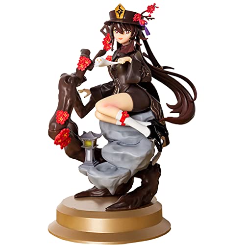 RZAHUAHU Genshin Impact Hu Tao 1/7 Figure miHoYo Anime Projekt PVC Modell Puppensammlung Puppenschmuck Boxed (Sitzender Hu Tao) von RZAHUAHU