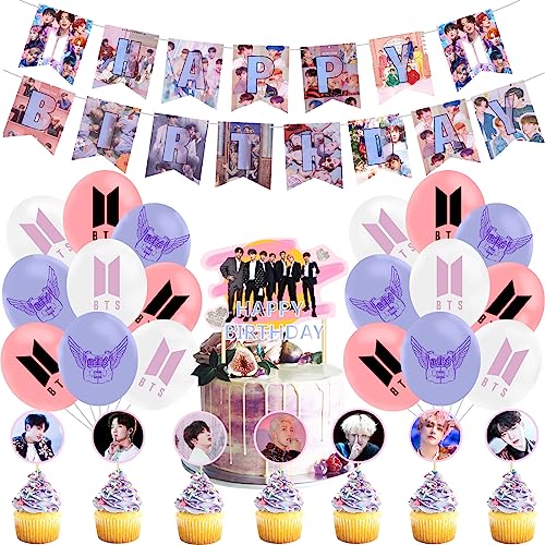 Bts Geburtstag Party Deko Bts Party Deko Geburtstag Bts Deko Geburtstag Bts Luftballons Deko Bts Geburtstag Luftballons Bts Kuchen Topper Bts Geburtstag Banner Bts Geburtstag Deko Bts Luftballons von RZDQZY