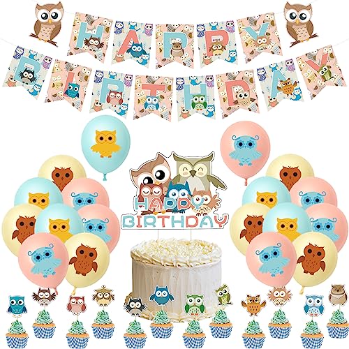 Eule Geburtstag Deko Owl Kindergeburtstag Deko Eule Party Deko Geburtstag Owl Luftballons Geburtstag Eule Geburtstag Luftballons Owl Torten Topper Eule Geburtstag Girlande Owl Luftballons Deko von RZDQZY