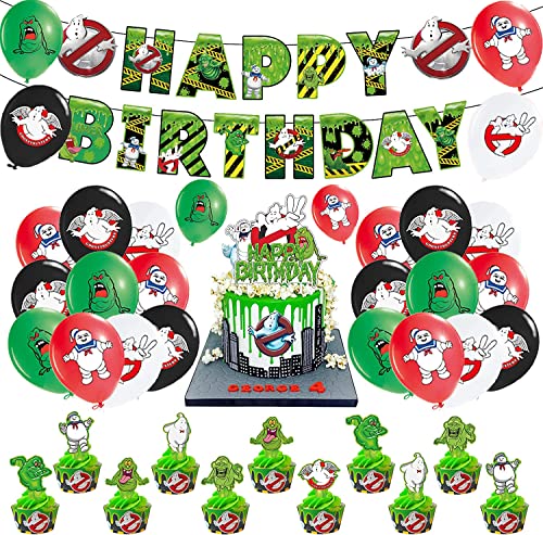 Geburtstag Luftballons Luftballons Alles Gute zum Geburtstag Banner Kuchen Topper Dekorationen für Geburtstag Themenpartys Zubehör von RZDQZY