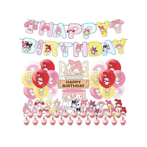 Geburtstag Party Deko My Melody Geburtstag Luftballons My Melody Geburtstag Girlande My Melody Kuchentopper Geburtstag Sanrio Luftballons Deko Geburtstag My Melody Geburtstagsdeko von RZDQZY