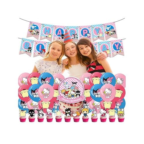 Geburtstagsdeko Kuromi Luftballons Geburtstag My Melody Geburtstag Girlande My Melody Party Deko Geburtstag Sanrio Kuchentopper Geburtstag Cinnamoroll Kindergeburtstag Deko Cinnamoroll Luftballons von RZDQZY