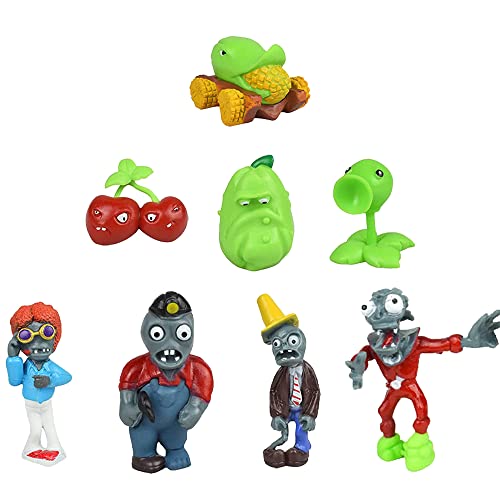 Geburtstagstorte Topper Figuren Pflanzen Gegen Zombies Kuchen Figuren Dekoration Plants vs Zombies Minifiguren Spielzeug Zombies Partyzubehör von RZDQZY