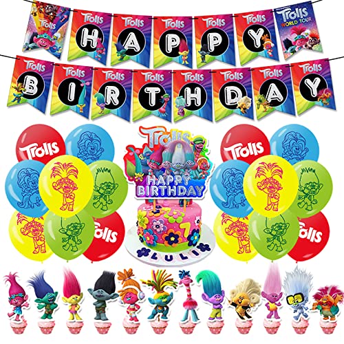 Kindergeburtstag Deko Trolls Luftballons Trolls Geburtstag Girlande Trolls Kuchentopper Geburtstag Trolls Luftballons Geburtstag Trolls Geburtstagsdeko Trolls Luftballons Deko Geburtstag von RZDQZY