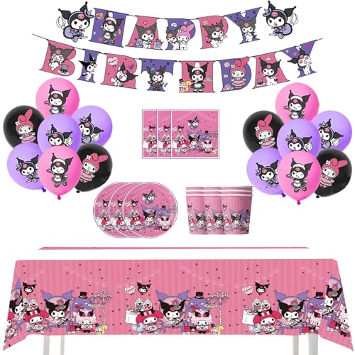 Kuromi Geburtstag Deko Kuromi Geburtstagsdeko Kuromi Luftballons Geburtstag Kuromi Geburtstag Girlande Kuromi Geschirr Set Kuromi Partygeschirr Set Kuromi Luftballons Deko Kuromi Deko Geburtstag von RZDQZY