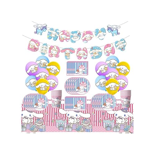 Sanrio Geburtstag Deko Cinnamoroll Party Deko Geburtstag Sanrio Geburtstag Luftballons Cinnamoroll Girlande Geburtstag Sanrio Geschirr Set Cinnamoroll Partygeschirr Set Sanrio Party Geschirrset von RZDQZY