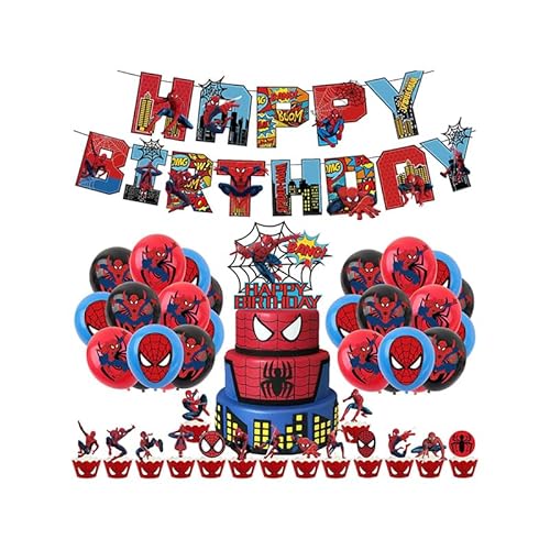 Spiderman Geburtstagsdeko Spider Man Geburtstag Deko Spiderman Deko Geburtstag Spider Man Luftballons Deko Spiderman Luftballons Geburtstag Spider Man Kuchen Deko Spiderman Geburtstag Girlande von RZDQZY