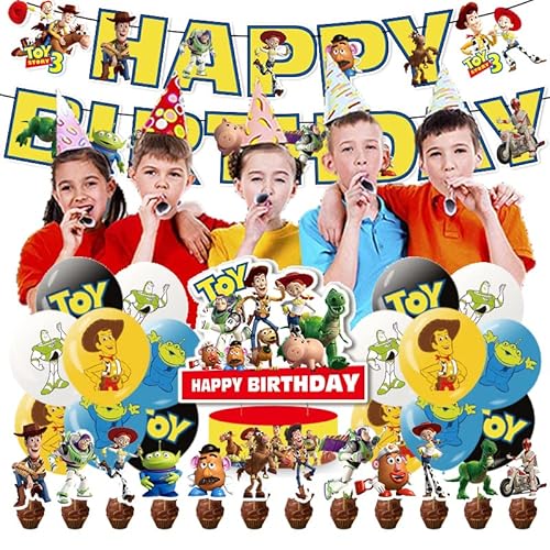 Toy Story Geburtstagsdeko Toy Story Kindergeburtstag Toy Story Geburtstag Party Deko Toy Story Luftballons Geburtstag Toy Story Luftballons Deko Toy Story Kuchen Topper Toy Story Geburtstag Banner von RZDQZY