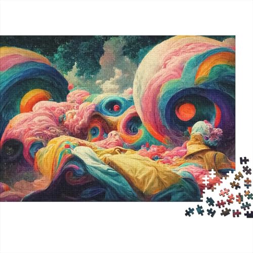 Rainbow Castle Puzzle 1000 Teile,Puzzle Für Erwachsene, Impossible Puzzle,Puzzle 1000 Puzzle Home Dekoration Puzzle,Erwachsenenpuzzle Puzzel 1000pcs (75x50cm) von RZFWJL