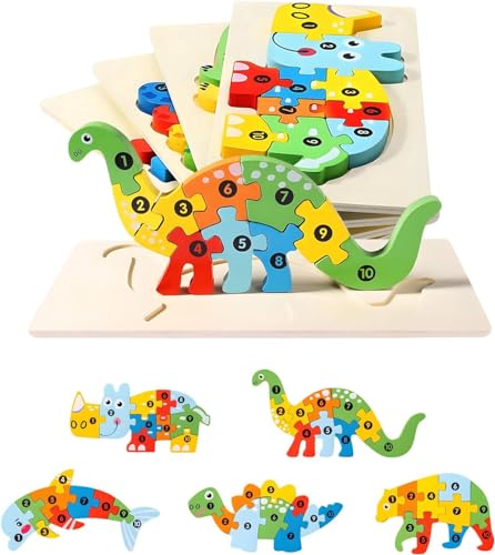 5 Stück Holzpuzzle Kinder 1 2 3 Jahre Puzzle Kinder 1 2 3 4 Jahre Montessori Spiele 1 2 3 4 Jahre Spiele Kinder Mädchen 1 2 3 4 Jahre Geschenk Mädchen Kinder 1-4 Jahre Lernspiel Holzspiele von RZMZBY