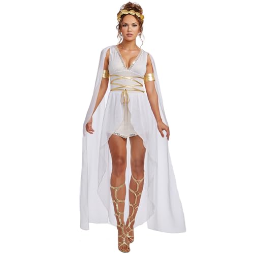 Raaxola Cosplay-Kostüm für Erwachsene schwarzer Engel griechische Göttin Geisterbraut Vampir Polizeiuniform Partykleid für Damen Halloween von Raaxola