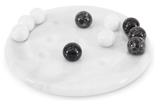 Radicaln Tic Tac Toe Marmor-Tischspiel, 25,4 cm, Weiß und Ozean, handgefertigt, für Erwachsene, Couchtischdekoration, ideal für draußen und Reisen Radicaln Tic Tac Toe Marmor-Tischspiel, 25,4 cm, Weiß und Ozean, handgefertigt, für Erwachsene, Couchtischdekoration, ideal für draußen und Reisen von Radicaln