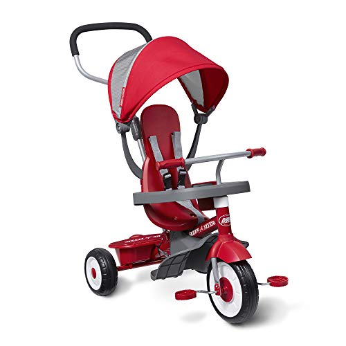 Radio Flyer 4-in-1 Stroll 'N Trike, Red Toddler Tricycle for Ages 1-5 Years, Kids Stroller Trike, 19.88" X 35.04" X 40.75" von Radio Flyer