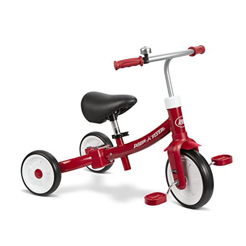 Radio Flyer Dreirad zum Spielen, rotes Dreirad für Kleinkinder, Laufrad und Aufsitzfahrzeug für Kinder von 1 bis 3 Jahren von Radio Flyer