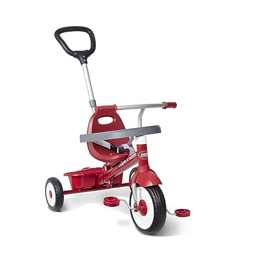 Radio Flyer 3-in-1 Stroll 'N Trike, rotes Dreirad für Kleinkinder, für 1,5–5 Jahre von Radio Flyer