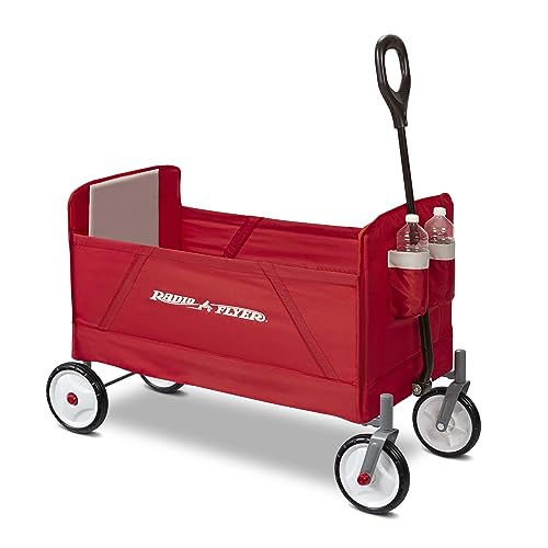 Radio Flyer EZ Wagon, Folding Trolley for Kids, Rot von Radio Flyer