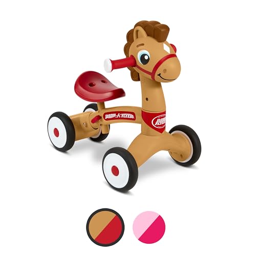 Radio Flyer Lil' Racers: Percy The Pony Ride on Toy, for Ages 1-3, Red von Radio Flyer