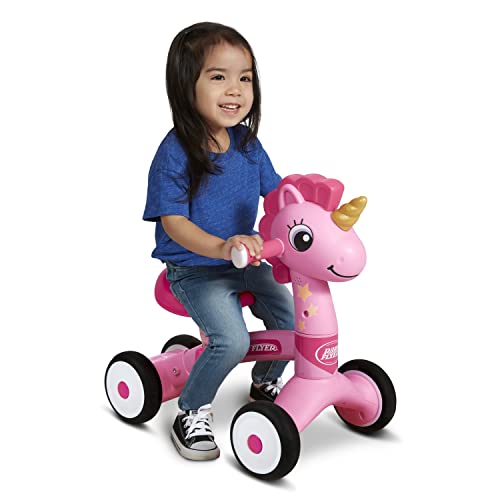 Radio Flyer Lil' Racers: Sparkle das Einhorn, Aufsitzspielzeug, für Kinder im Alter von 1 bis 3 Jahren, Pink Radio Flyer Lil' Racers: Sparkle das Einhorn, Aufsitzspielzeug, für Kinder im Alter von 1 bis 3 Jahren, Pink von Radio Flyer