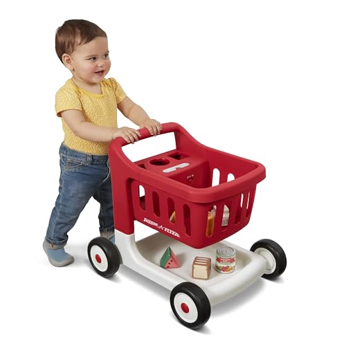 Radio Flyer Scan & Sort Einkaufswagen mit Lichtern und Geräuschen, Rutschspielzeug, Roter Spielzeug-Walker für Kleinkinder, für Kinder ab 1 Jahr Radio Flyer Scan & Sort Einkaufswagen mit Lichtern und Geräuschen, Rutschspielzeug, Roter Spielzeug-Walker für Kleinkinder, für Kinder ab 1 Jahr von Radio Flyer
