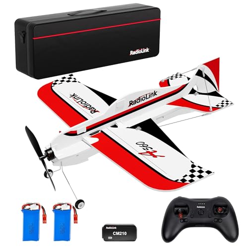 Radiolink A560 RC Flugzeug 3D Kunstflugzeug Bereit zu fliegen (RTF) 4 Kanäle mit Byme-A Gyro Flugregler, T8S Fernseteuerung, R8FM Empfänger Brushless Motor Freundlich für Anfänger & Fortgeschrittener von Radiolink