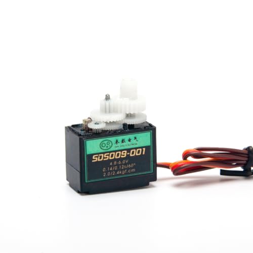 SAN SHU SDS009-001 Mini-Servo 0.31oz/9g für Radiolink A560 Ruder Ersatz, Hubschrauber, Roboter, Auto, Boot von Radiolink