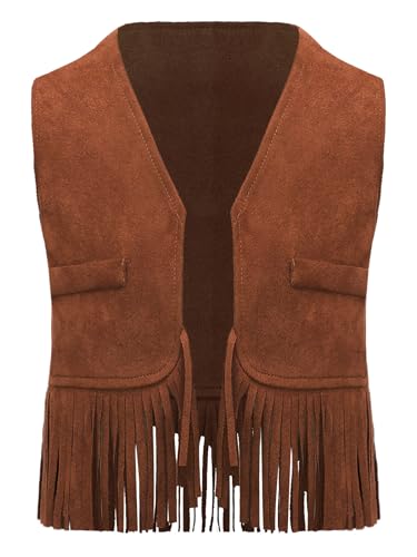 Raenseen Hippie Kostüm Für Baby Western Cowboy Kostüm Für Neugeborene Kind Junge Cowboy Jacke Weste Gilet Maskenkostüme Cosplay Karneval Und Halloween Braun 92-98 Raenseen Hippie Kostüm Für Baby Western Cowboy Kostüm Für Neugeborene Kind Junge Cowboy Jacke Weste Gilet Maskenkostüme Cosplay Karneval Und Halloween Braun 92-98 von Raenseen