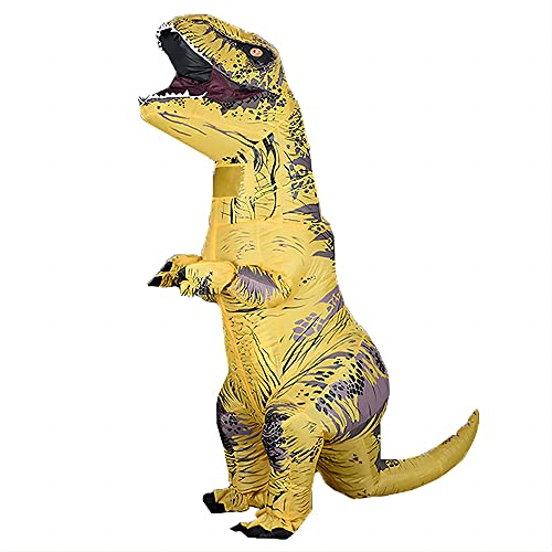 Rafalacy Dinosaurier-Kostüm für Erwachsene, aufblasbares T-Rex-Kostüm, lustiges Halloween-Dinosaurier-Kostüm, Party, Cosplay, Verkleidung, Overall von Rafalacy