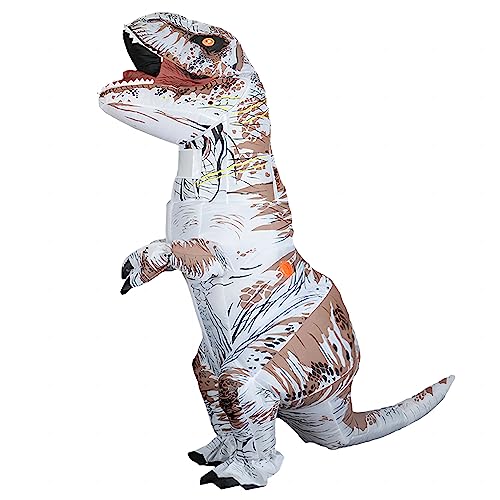 Rafalacy Dinosaurier-Kostüm für Erwachsene, aufblasbares T-Rex-Kostüm, lustiges Halloween-Dinosaurier-Kostüm, Party, Cosplay, Verkleidung, Overall von Rafalacy