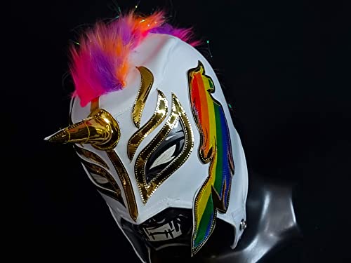 Pride Einhorn Prinzessin Wrestling Maske Luchador Kostüm Wrestler Lucha Libre Mexikanische Maske von Rafale 666