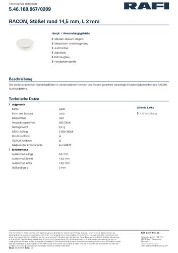 RAFI 5.46.168.067/0209 RACON Stößel rund von Rafi