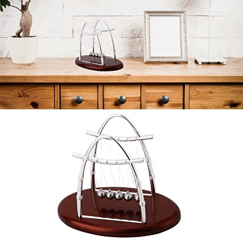 Raguso Gew?lbte Newton Cradle Balance Stahlkugeln f¨¹r Physikwissenschaft Puzzle Pendel Ornamente Home Office Desktop Ornamente Spielzeug von Raguso