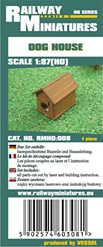 Bahnhof Miniaturen rmh0: 008 Hund House Diorama, 1,5 x 1,1 x 1,2 cm von Railway Miniatures