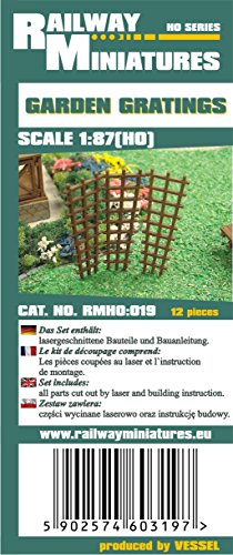 Bahnhof Miniaturen rmh0: 019 Garten Rost Diorama, 0,8 x 0,05 x 2,5 cm von Railway Miniatures