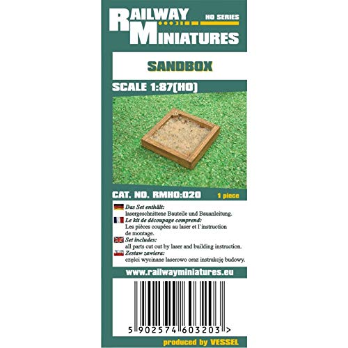 Bahnhof Miniaturen rmh0: 020 Sandbox Diorama, 2 x 2 x 0,3 cm von Railway Miniatures