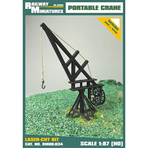 Bahnhof Miniaturen rmh0: 034 tragbar Crane Diorama, 7 x 3,4 x 8,5 cm von Railway Miniatures