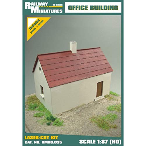 Bahnhof Miniaturen rmh0: 035 Office Building Diorama, 8.4 x 5.1 x 6,8 cm von Railway Miniatures