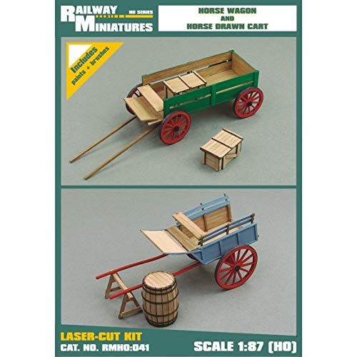 Railway Miniatures RMH0:041 Pferd gezeichneter Wagen Diorama, 5.2 x 2.2 x 2.4 cm von Railway Miniatures