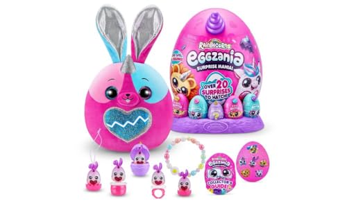 Rainbocorns Eggzania Surprise Mania Bunnycorn, über 20 Überraschungen, Plüschtier und Accessoires (Hase) von Rainbocorns