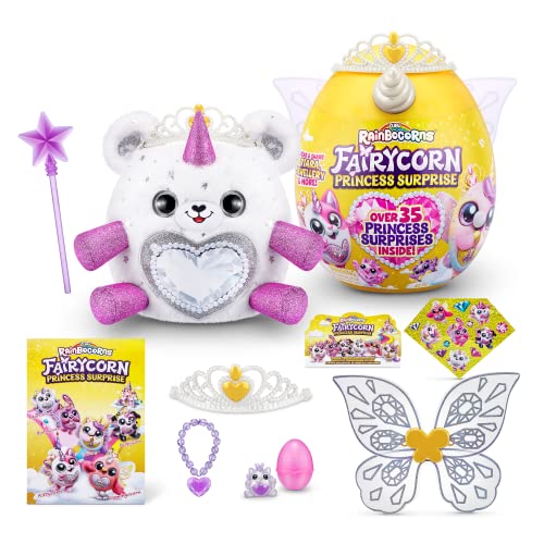 Rainbocorns Fairycorn Princess Surprise Serie 6, Gemmie Polarbär, von ZURU, 30 cm Fairycorn-Prinzessin Plüschtier (Polarbär) von Rainbocorns