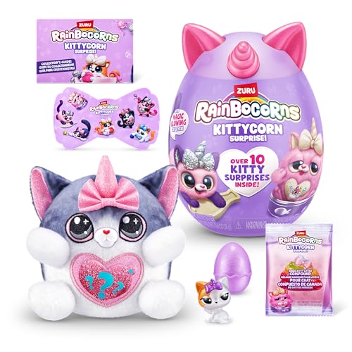 Rainbocorns Kittycorn Surprise Serie 7, amerikanische Kurzhaarkatze – Plüsch zum Sammeln von Rainbocorns