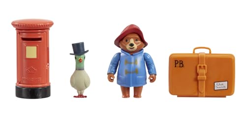 Rainbow Designs Paddington Bär Spielset – Briefe an Tante Lucy Spielzeug – Von den Abenteuern von Paddington inspiriertes Spielzeug mit Koffer, Briefkasten und Pigeonton-Figur von Rainbow Designs