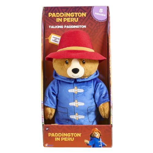 Rainbow Designs Paddington Bear Movie Sprechender Teddybär – Paddington Bär sprechendes Spielzeug mit 5 Sätzen, roter Mütze & blauem Dufflecoat – kuscheliger Begleiter für Spielabenteuer Rainbow Designs Paddington Bear Movie Sprechender Teddybär – Paddington Bär sprechendes Spielzeug mit 5 Sätzen, roter Mütze & blauem Dufflecoat – kuscheliger Begleiter für Spielabenteuer von Rainbow Designs