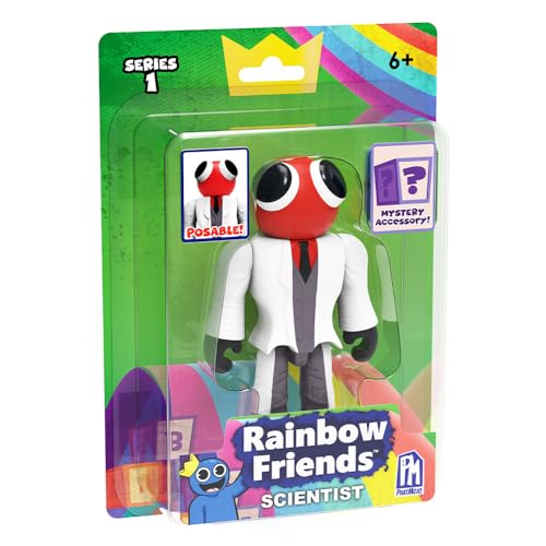 Rainbow Friends Wissenschaftler Actionfigur (5 Zoll große bewegliche Figur, Serie 1) von Rainbow Friends