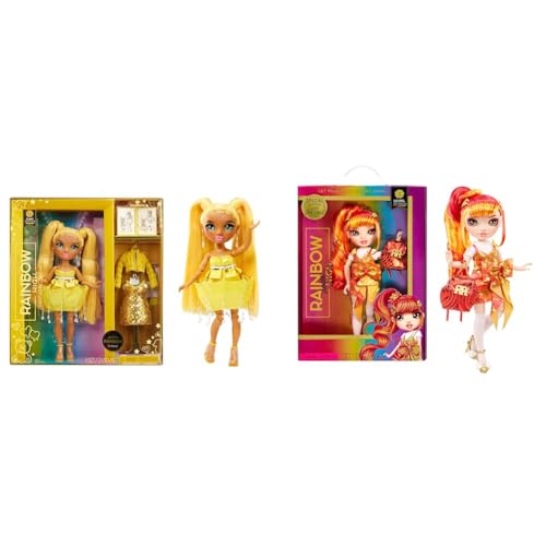 Rainbow High Fantastic Fashion Puppe - Sunny Madison & Junior High Special Edition - Laurel DE-VIOUS - 23 cm große Rote und orangefarbene Modepuppe von Rainbow High