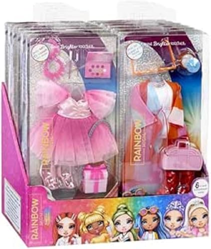 Rainbow High Fashion Pack - Überraschungsauswahl, Enthält 1 Komplettes Outfit, Schuhe, Schmuck und Spielzubehör, Mix-und-Match für Jede Menge Spaß, für Kinder ab 4 Jahren von Rainbow High