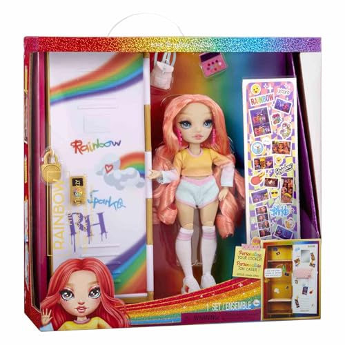 Rainbow High Design & Style Schließfach Spielset – Mit Regalen, Kleiderbügeln, Accessoires und Aufklebern, tolles Spielzeug und Geschenk für Kinder im Alter von 4 bis 12+ Jahren von Rainbow High