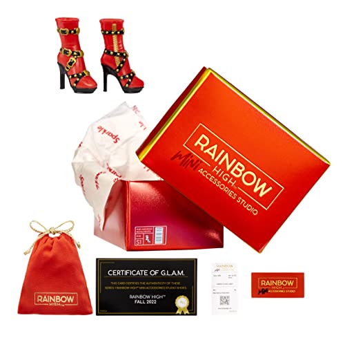 Rainbow High Mini Accessories Studio Schuhe - Inklusive 25+ High-End Mystery Surprise Fashion Accessoires - Mix & Match Fun für Modepuppen - Für Kinder und Sammler ab 6 Jahren Rainbow High Mini Accessories Studio Schuhe - Inklusive 25+ High-End Mystery Surprise Fashion Accessoires - Mix & Match Fun für Modepuppen - Für Kinder und Sammler ab 6 Jahren von Rainbow High